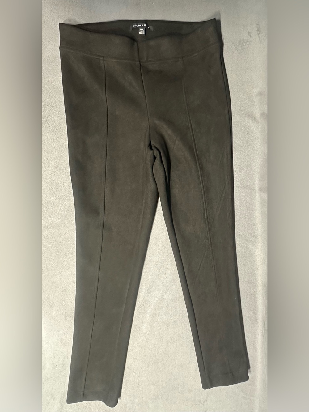 Andrew Marc Women's Black Jeggings with Front Seam Detail